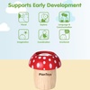 image:imagePlanToys Wooden Red Mushroom Kaleidoscope  Montessori Visual Exploration Toy for Sensory Play and Creative Thinking  Eco Friendly Wooden Toy for Imaginative and Outdoor PlayRed