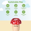 image:imagePlanToys Wooden Red Mushroom Kaleidoscope  Montessori Visual Exploration Toy for Sensory Play and Creative Thinking  Eco Friendly Wooden Toy for Imaginative and Outdoor PlayRed