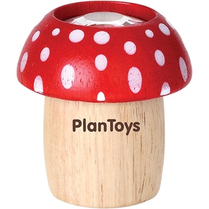 image:imagePlanToys Wooden Red Mushroom Kaleidoscope  Montessori Visual Exploration Toy for Sensory Play and Creative Thinking  Eco Friendly Wooden Toy for Imaginative and Outdoor PlayRed