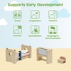 image:imagePlanToys Wooden Living Room Classic Set Montessori Dollhouse Kids ToyChildrens Room 2