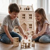 image:imagePlanToys Wooden Living Room Classic Set Montessori Dollhouse Kids ToyDining Room  Classic 2