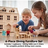 image:imagePlanToys Wooden Living Room Classic Set Montessori Dollhouse Kids ToyDining Room  Classic 2