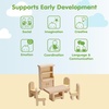image:imagePlanToys Wooden Living Room Classic Set Montessori Dollhouse Kids ToyDining Room  Classic 2