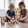 image:imagePlanToys Wooden Living Room Classic Set Montessori Dollhouse Kids ToyDining Room  Classic 2