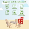 image:imagePlanToys Wooden Living Room Classic Set Montessori Dollhouse Kids ToyDining Room