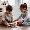 image:imagePlanToys Wooden Living Room Classic Set Montessori Dollhouse Kids ToyDining Room