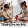 image:imagePlanToys Wooden Living Room Classic Set Montessori Dollhouse Kids ToyDining Room
