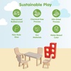 image:imagePlanToys Wooden Living Room Classic Set Montessori Dollhouse Kids ToyDining Room