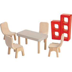 image:imagePlanToys Wooden Living Room Classic Set Montessori Dollhouse Kids ToyDining Room