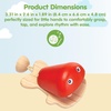 image:imagePlanToys Wooden Yellow Fish Castanet  Montessori Musical Toy for Sound and Rhythm Exploration  Eco Friendly Castanet Toy for Auditory Development and Fine Motor SkillsFish Castanet  Red