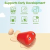 image:imagePlanToys Wooden Yellow Fish Castanet  Montessori Musical Toy for Sound and Rhythm Exploration  Eco Friendly Castanet Toy for Auditory Development and Fine Motor SkillsFish Castanet  Red