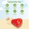 image:imagePlanToys Wooden Yellow Fish Castanet  Montessori Musical Toy for Sound and Rhythm Exploration  Eco Friendly Castanet Toy for Auditory Development and Fine Motor SkillsFish Castanet  Red