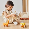image:imagePlanToys DIY Triceratops Wood Dinosaur Toy for Kids  STEM Learning Construction Kit with Rubber amp Wood Parts  Educational Toy with Flashcard for Logical Thinking Creativity amp Motor Skills
